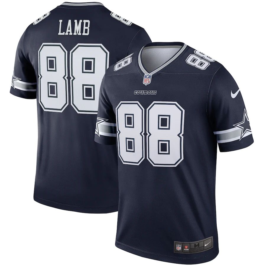 Men Dallas Cowboys #88 CeeDee Lamb Nike Navy Legend NFL Jersey